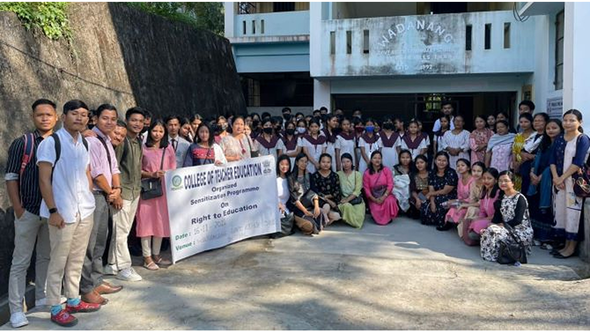 Sensitization Programme on Right to Education, at Wadanang Govt. Aided School held on 16th November, 2022